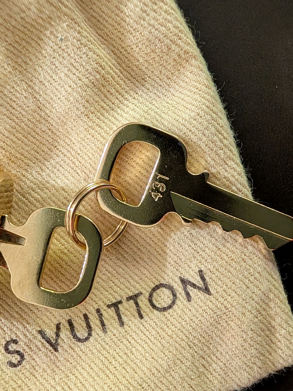 Louis Vuitton Rare Series Gold Padlock with Keys - Picture 10 of 11